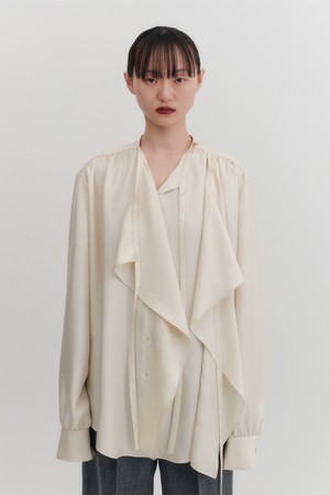 멀티 웨이 블라우스 - 크림