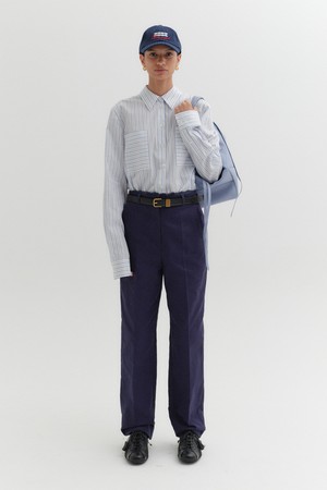 클래식 스트레이트 팬츠 - 네이비