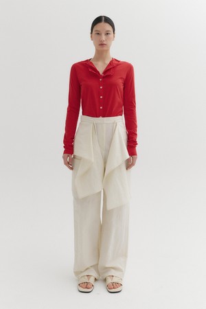 레이어드 팬츠 - 아이보리