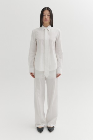 릴렉스드 밴드 웨이스트 팬츠 - 아이보리