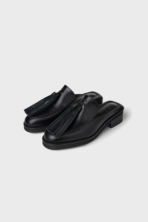 테슬 레더 뮬 - 블랙