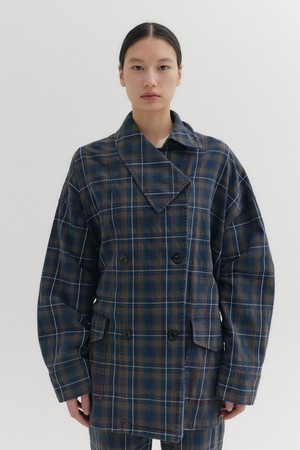 언밸런스 카라 점퍼 - 멀티