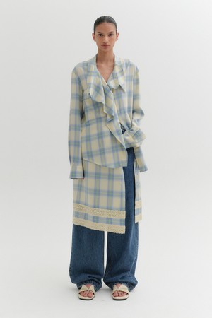 레이스 트림 스커트 - 멀티