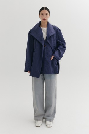 루즈 핏 데님 팬츠 - 핑크 워시드