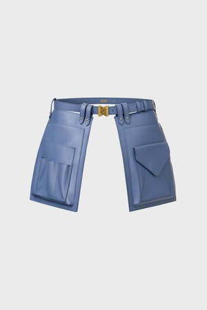 오픈 프론트 스커트 벨트 - 스카이 블루