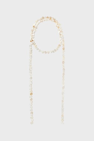 쉘 태슬 넥클리스 - 아이보리