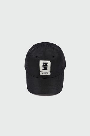 로고 패치 캡 - 블랙