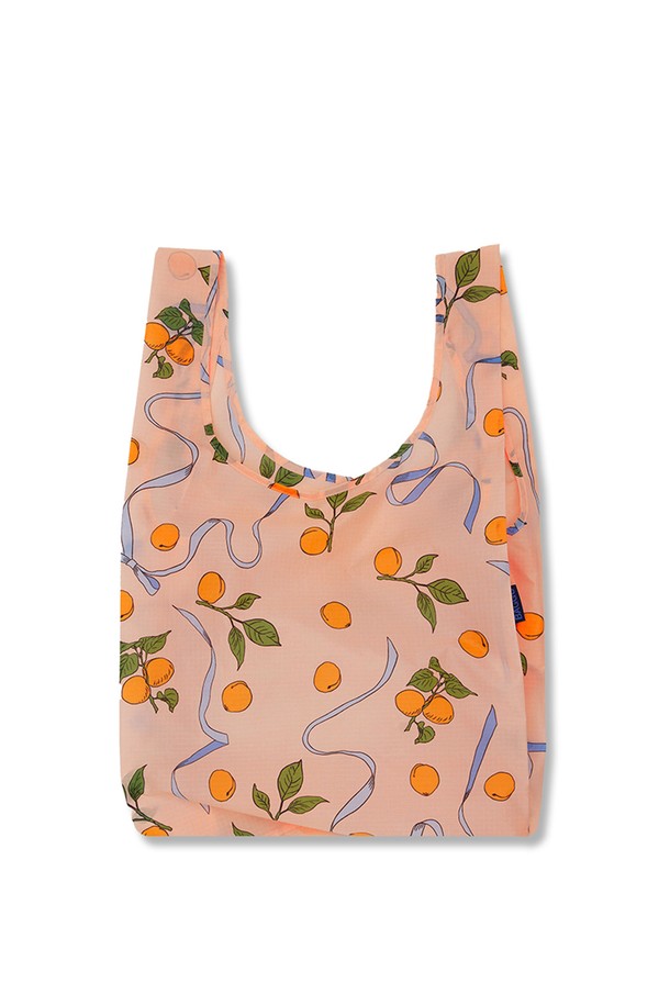 BAGGU - 패브릭백 - [바쿠백] 휴대용 장바구니 접이식 시장가방 Apricots & Ribbons