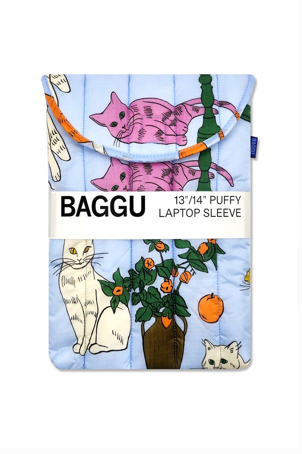 BAGGU - 스마트기기/ ACC - [바쿠백] 노트북 파우치 13인치 Table Cats