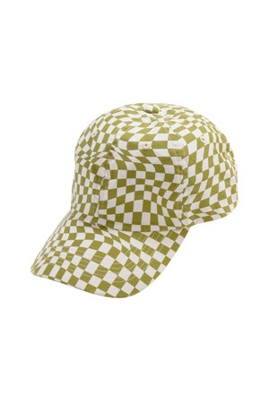 [바쿠백] 야구모자 볼캡 Moss Trippy Checker