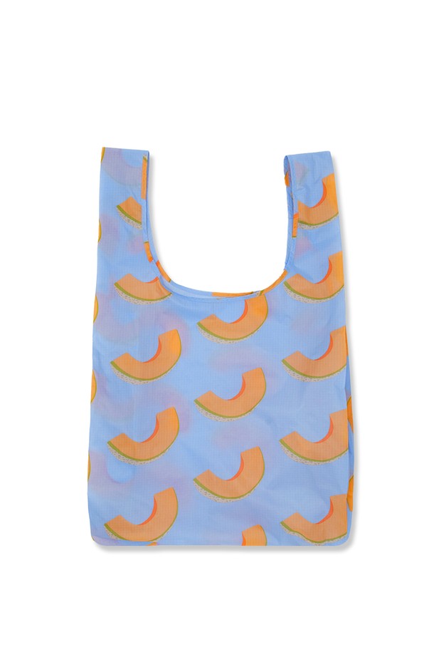 BAGGU - 키친ACC - [바쿠백] 대형 빅사이즈 에코백 장바구니 Cantaloupe Blue