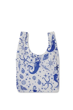 [바쿠백] 휴대용 장바구니 접이식 시장가방 Mermaid