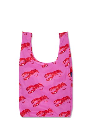 [바쿠백] 대형 빅사이즈 에코백 장바구니 Pink Lobster