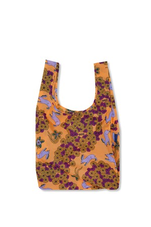 [바쿠백] 휴대용 장바구니 접이식 시장가방 Wild Rabbit