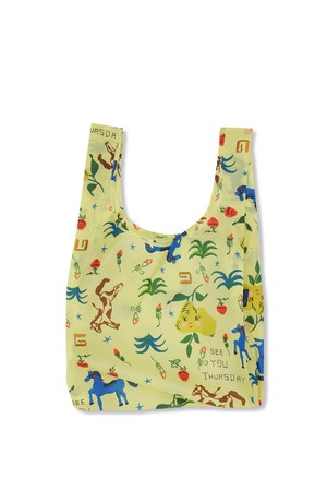 [바쿠백] 휴대용 장바구니 접이식 시장가방 Painted Prairie