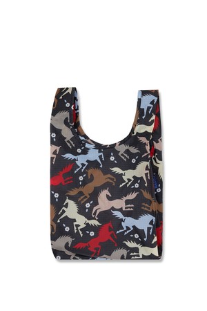 [바쿠백] 소형 베이비 에코백 장바구니 Horse Cut-Outs