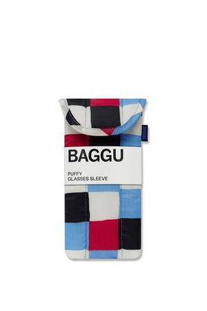 [바쿠백] BAGGU 패딩 안경 케이스 파우치 Painted Check