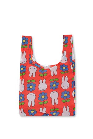 [바쿠백] 휴대용 장바구니 접이식 시장가방 Flower Miffy