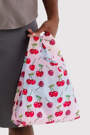 [바쿠백] 소형 베이비 에코백 장바구니 Cherries