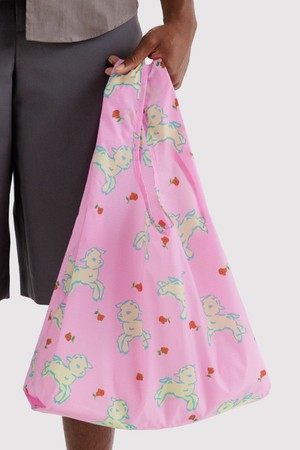 [바쿠백] 휴대용 장바구니 접이식 시장가방 Lambs