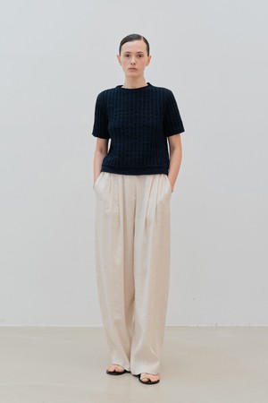patio crop knit (navy)