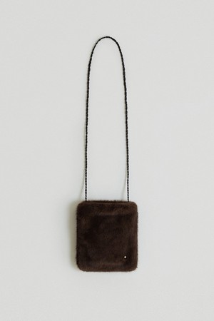 fur mini bag (brown)