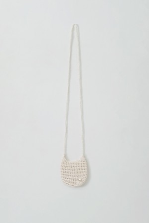mini handmade knit bag (ivory)