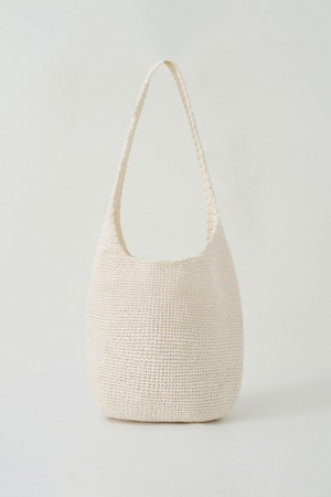 handmade knit bag (ivory)