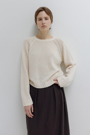 paper round knit (ivory)