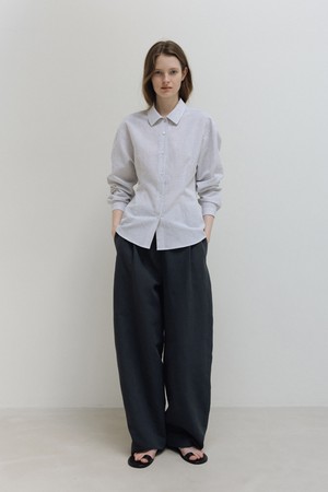 slim shirt (misty check)