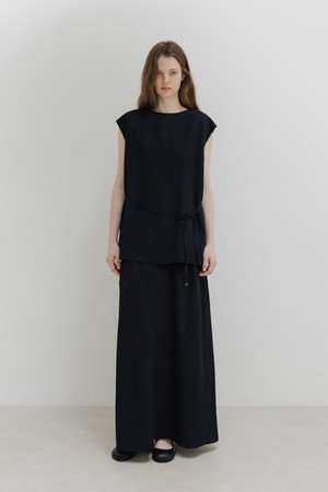 viscose 2way vest (dark navy)