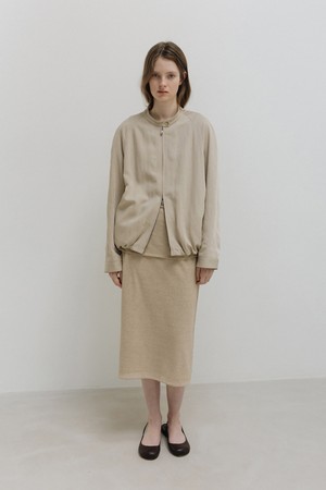 viscose blouson (beige)