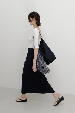 backless cotton t-shirt (white)