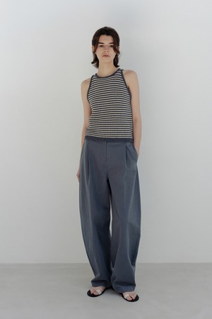 wave knit top (blue mix)