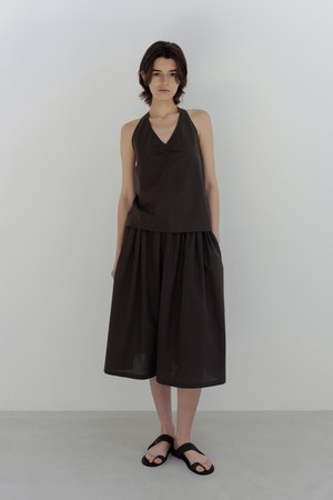 breeze halter blouse (brown)