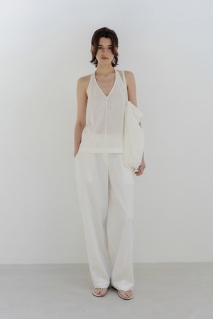 breeze halter blouse (white)