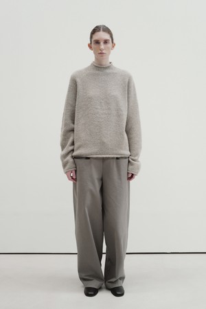 low pocket pants (ash gray)