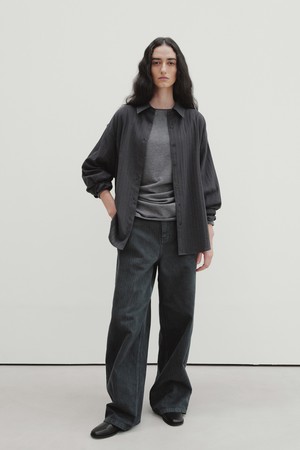 herringbone dyed denim (midnight)