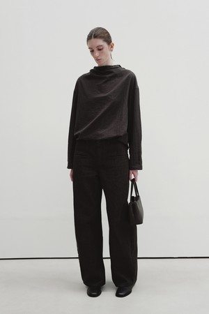 raw pocket denim (charcoal brown)