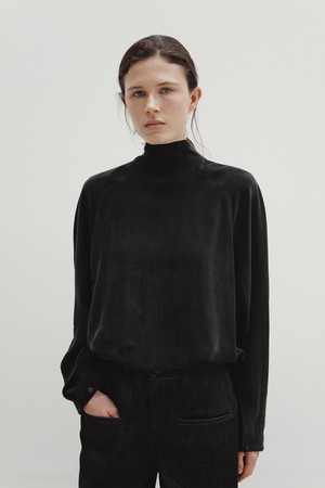 2way scarf blouse (vintage black)