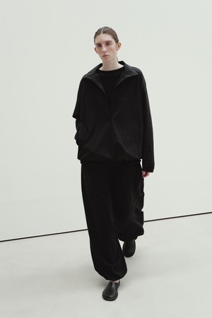 half placket shirt (black)