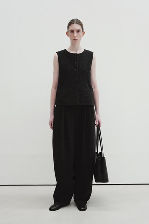 wool vest (charcoal)