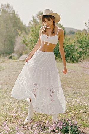 SOONSOO MAXI TIERED SKIRT