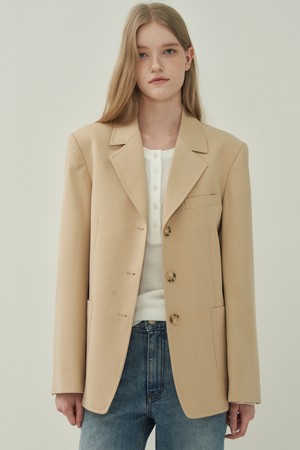 프렌치 클래식 자켓 - Light Beige