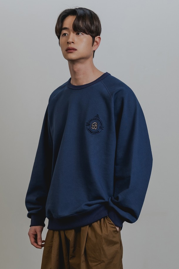 BAKKEN - 스웻셔츠 - 바켄 Coloration Raglan 스웨트셔츠 BK5980_다크블루