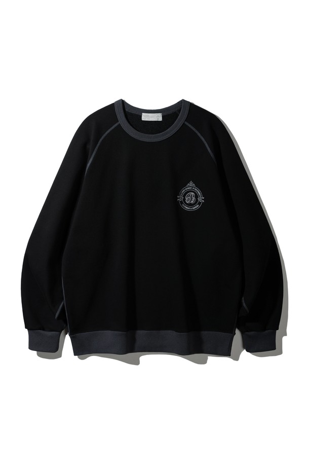 BAKKEN - 스웻셔츠 - 바켄 Coloration Raglan 스웨트셔츠 BK5980_블랙