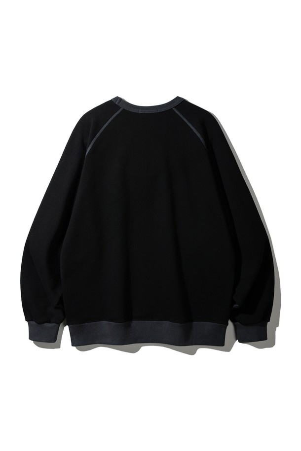 BAKKEN - 스웻셔츠 - 바켄 Coloration Raglan 스웨트셔츠 BK5980_블랙