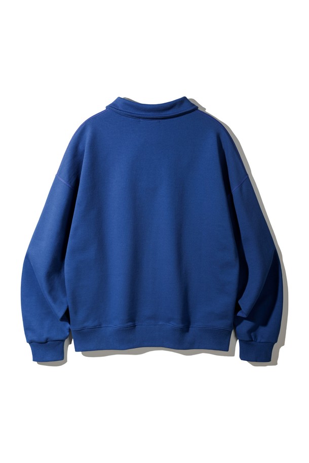 BAKKEN - 스웻셔츠 - 바켄 Collar half zip up 스웨트셔츠 BK7589_코발트블루