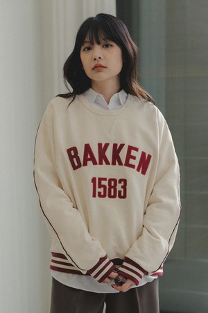 바켄 Bakken 1583 트랙 스웨트셔츠 BK5989_크림