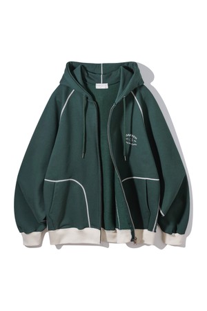 바켄 Essential 후드 집업 BK7988_다크그린